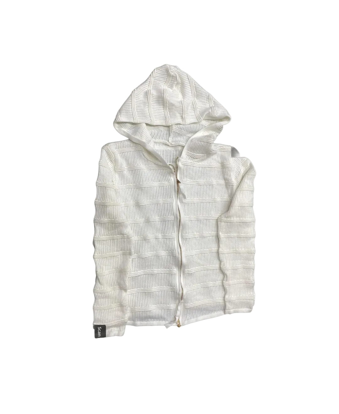 Open Knitted Hoodie