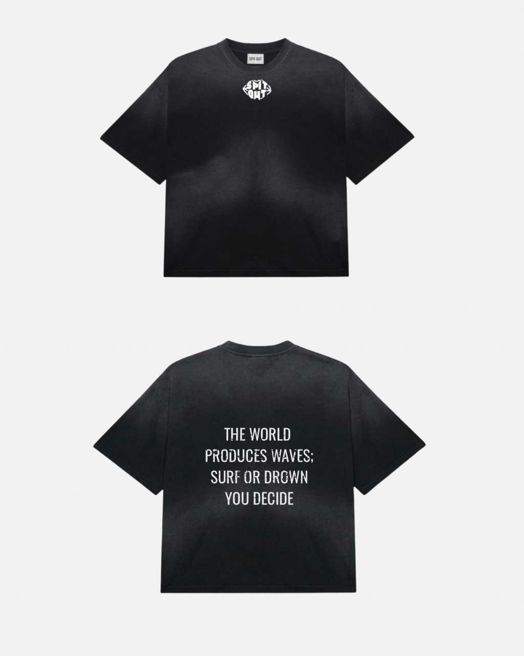 Surf or Drown on a wave tee