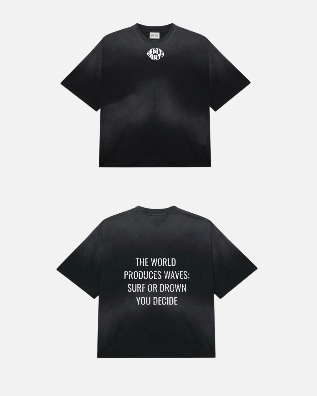 Surf or Drown on a wave tee