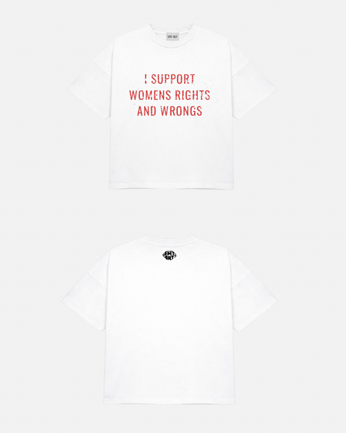 Supporting women’s rights and wrongs tee